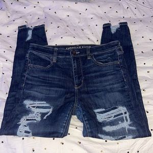 American Eagle Ripped Super Stretch High-Rise Jegging